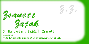 zsanett zajak business card